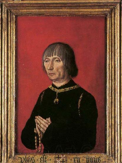 unknow artist Portrait of Louis of Gruuthuse Spain oil painting art